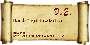 Darányi Esztella névjegykártya
